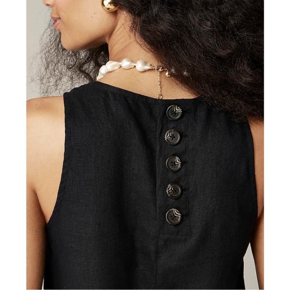 Jcrew Maxine button back dress in linen - Picture 2 of 5